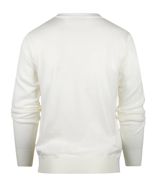 Pullover merino wol v-hals | Wol Wit