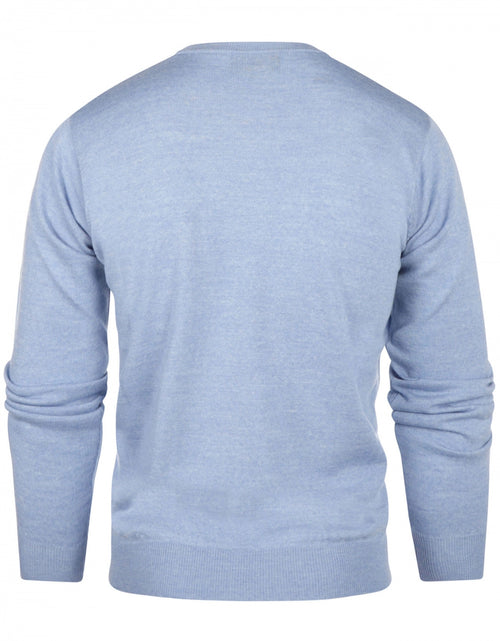 Merino wool round neck sweater | Light Blue