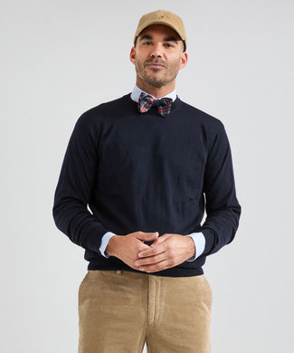 Pullover Merino wol ronde hals | Navy