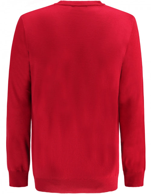 Pullover Merino wol ronde hals | Rood