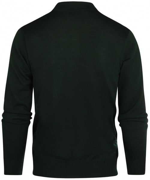 Pullover polo merino wol | Groen