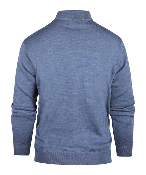 Turtle sweater Merino wool | Blue Mix