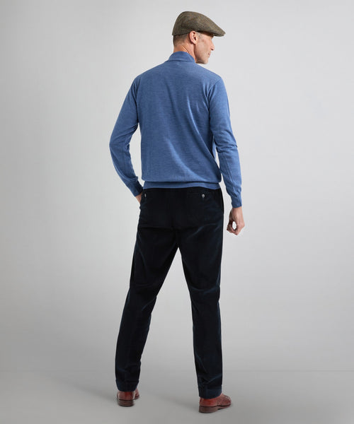 Turtle sweater Merino wool | Blue Mix