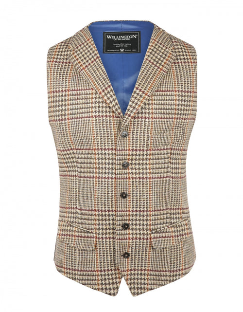 Harris Tweed Gilet | Bruin