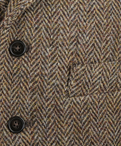 Harris Tweed Gilet | Brown