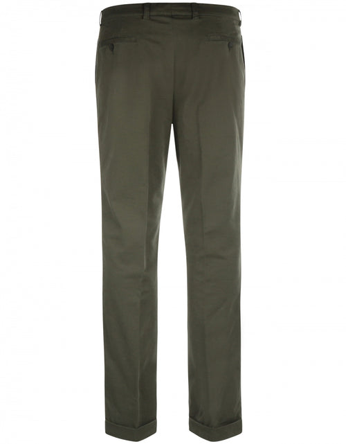 Blackpool Trousers Pleated with Turn-Up | Green