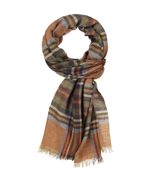 Scarf lambswool with cashmere | Green