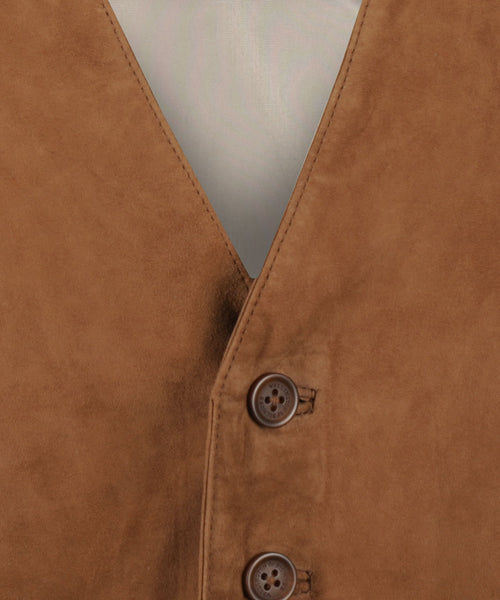 Gilet Suede | Brown