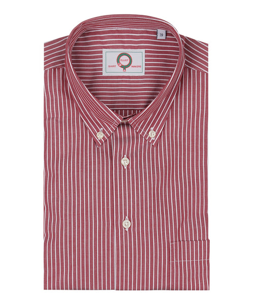 Elliot Shirt Button Down Lange Mouw | Rood