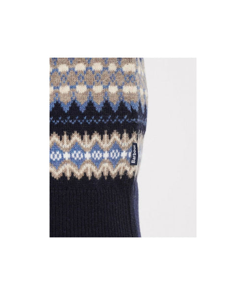 Barbour Fairisle Crew Neck Pullover | Night Blue