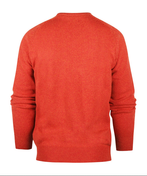 Classic Lambswool v-neck sweater | Red