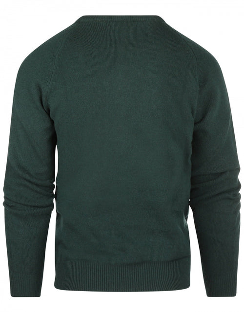 Classic Lambswool v-neck sweater | Green