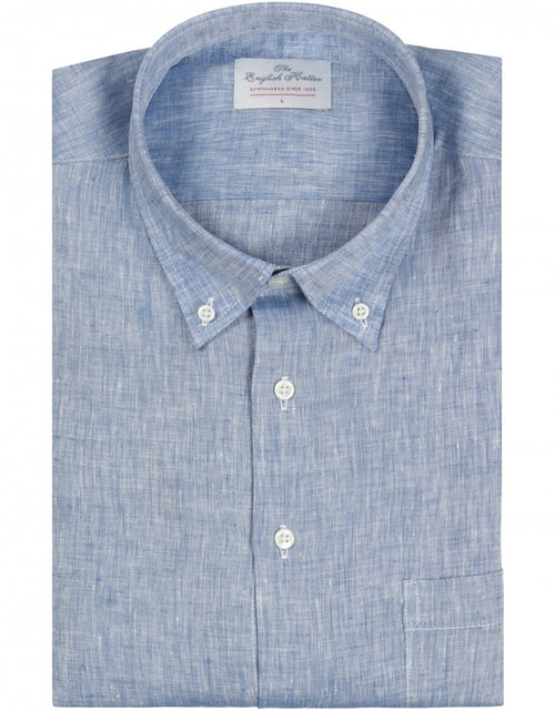 Shirt linen long sleeves | Blue