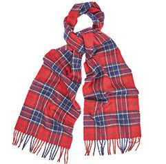 Barbour Lambswool Scarf | Red Tartan