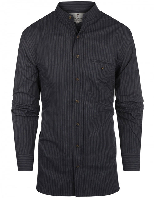 Overhemd Grandfather Shirt | Navy Blauw