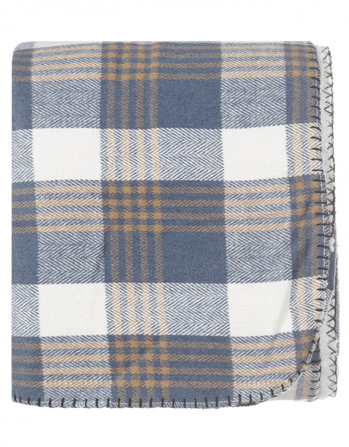 Warme fleece plaid | Blauw