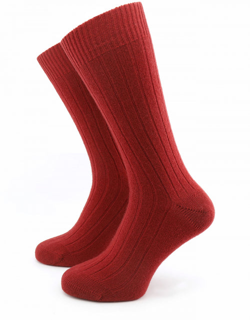 Luxury Cashmere Socks | Red