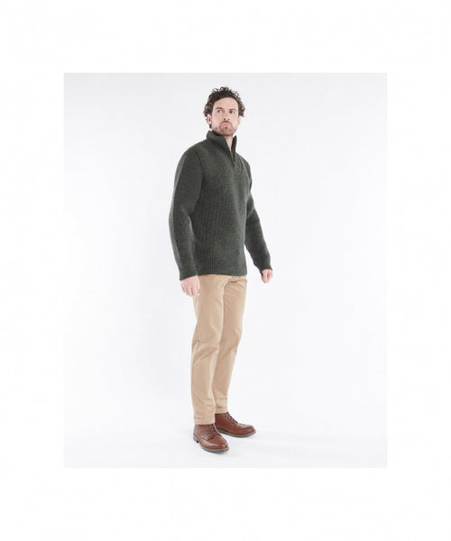 Barbour New Tyne Half Zip Jumper | Green