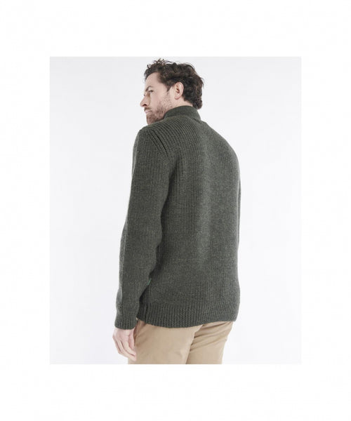 Barbour New Tyne Half Zip Jumper | Green