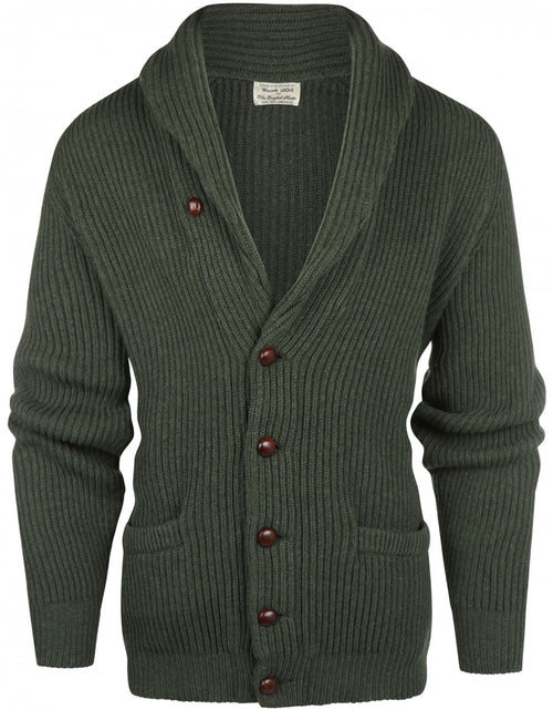 William Lockie Button Cardigan Shawl Collar | Rosemary