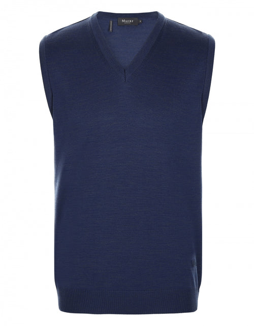 Maerz Slipover Merino Wool | Blue