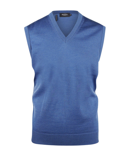 Maerz Slipover Merino Wool | Blue