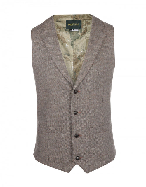 Irish Tweed Gilet | Beige