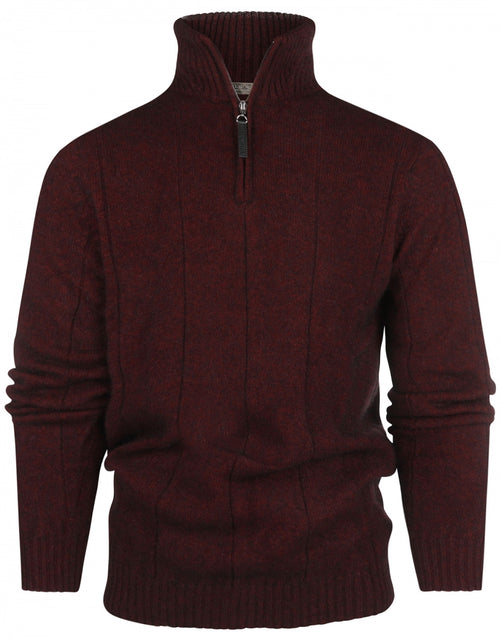 Trui Javelin hoge rits | Bordeaux Rood