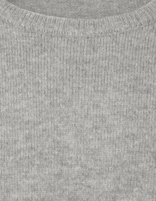 Pullover Lambswool round neck | Grey