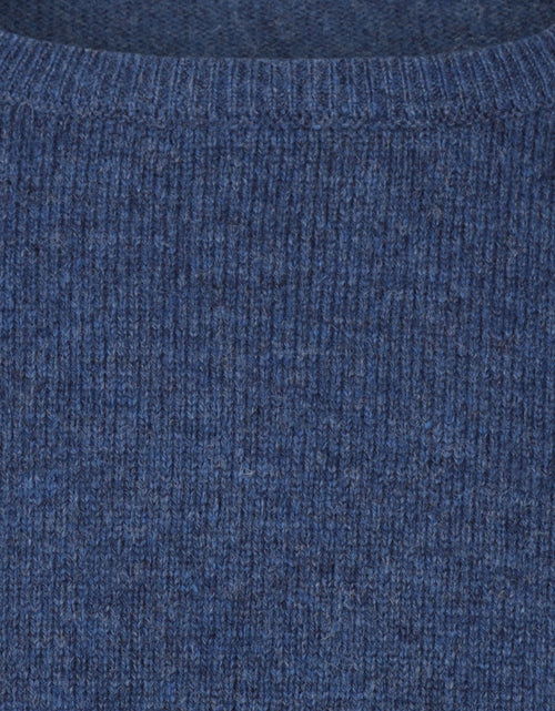 Pullover Lambswool round neck | Blue