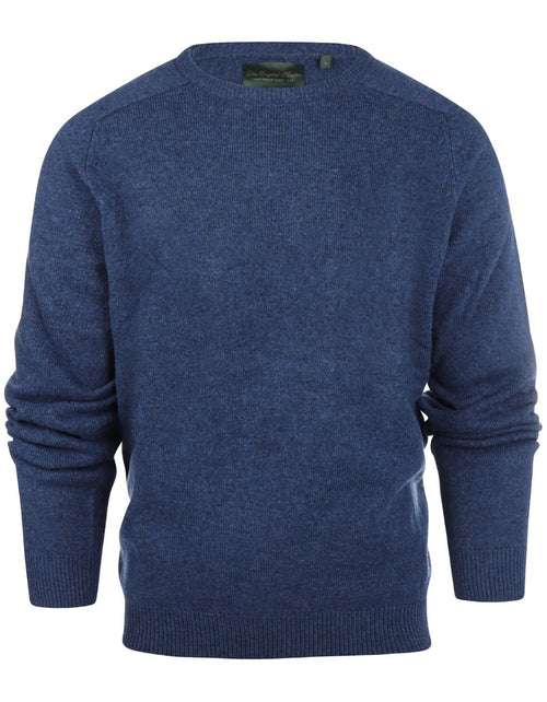 Pullover Lambswool round neck | Blue