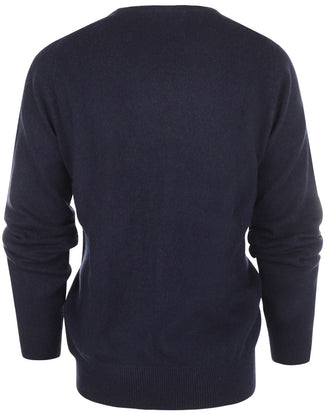 Pullover Lamswol ronde hals | Navy Blauw