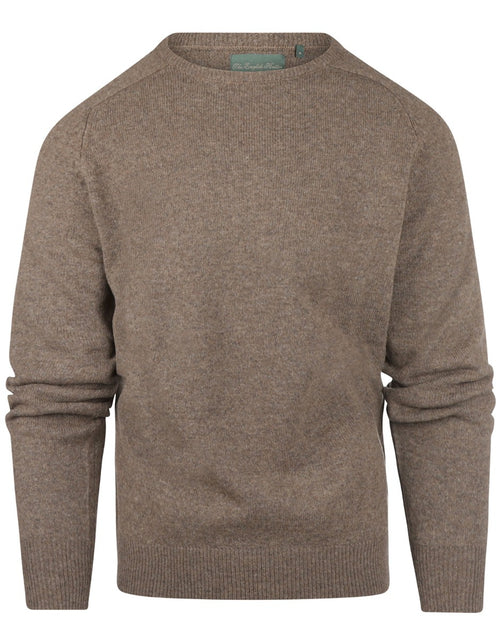 Pullover Lamswol ronde hals | Bruin