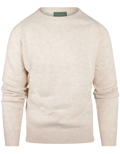 Pullover Lambswool round neck | Brown