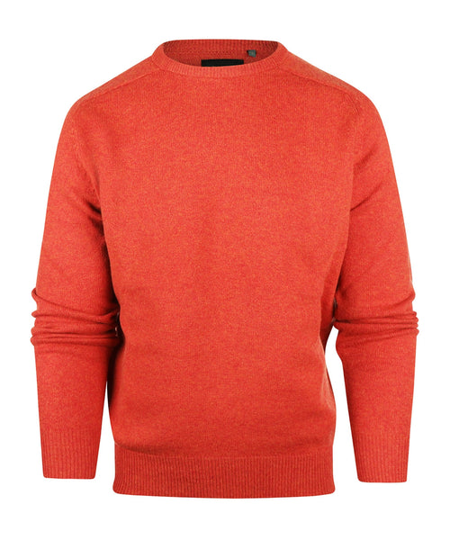 Pullover Lambswool round neck | Red