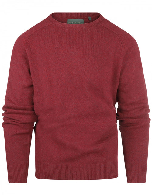 Pullover Lamswol ronde hals | Rood