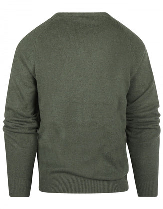 Pullover Lamswol ronde hals | Groen