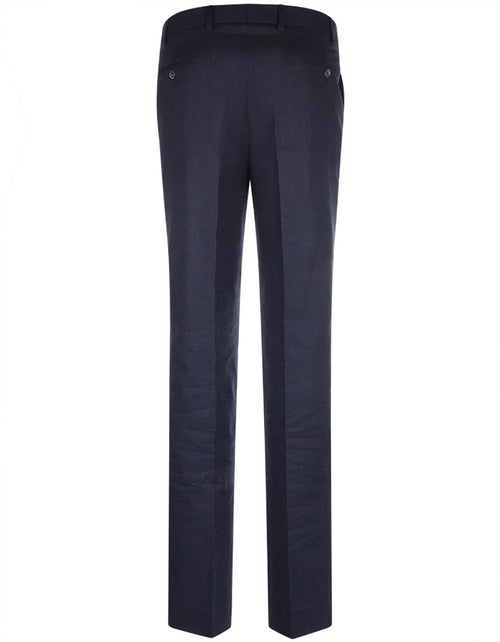 Chino Linnen | Navy Blauw