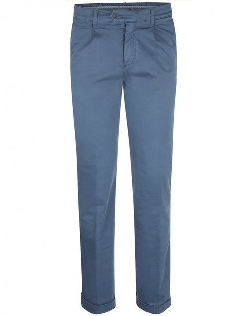 Boston Trousers Pleated and Turn-up | Blue