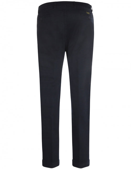 Boston Trousers Pleated and Turn-up | Navy Blue