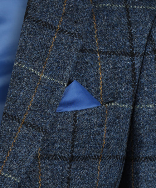 Harris Tweed Colbert | Blauw