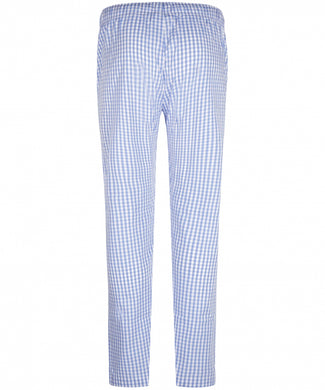 Long cotton pajama pants | Blue