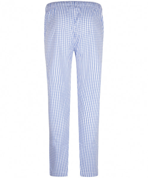 Long cotton pajama pants | Blue