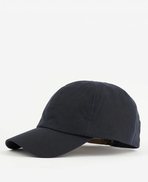 Barbour Baseball Cap Waxed | Navy Blue