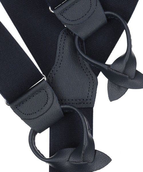 Braces with straps | Navy Blue