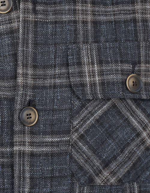 Overshirt wool mix | Blue