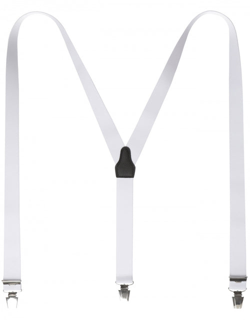 Elastic Braces with Clips | White