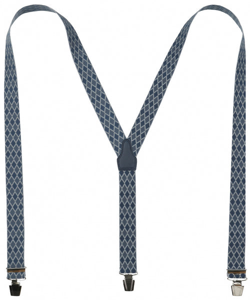 Design suspenders with clips | Blue