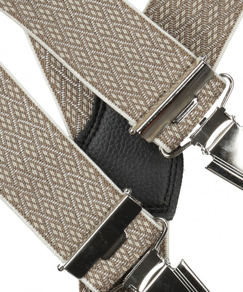 Design suspenders with clips | Brown