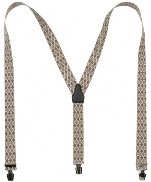 Design suspenders with clips | Brown